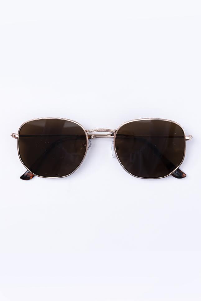 Happiness On A Highway Brown Sunglasses