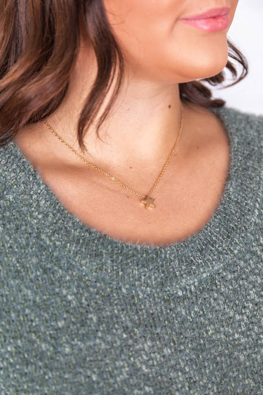 Star In My Eyes Gold Necklace