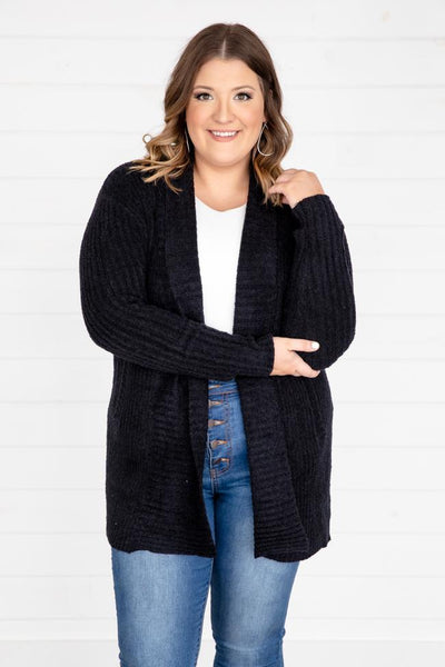 Endearing Soul Black Cardigan
