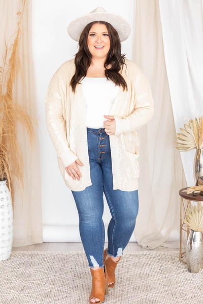 Won't Change My Heart Cream Cardigan