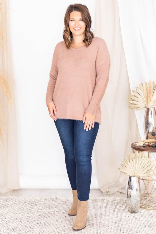 You'll Be There For Me Mocha Sweater FINAL SALE
