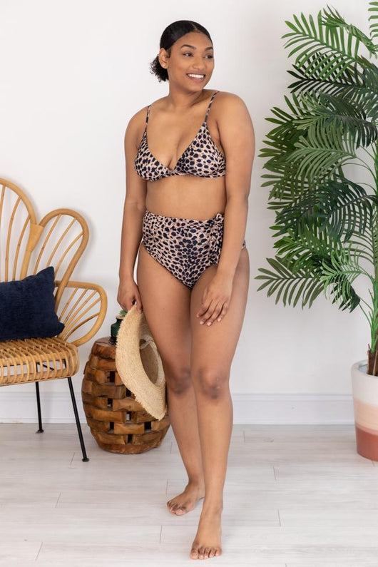Life's A Breeze Leopard Print Bikini Bottoms