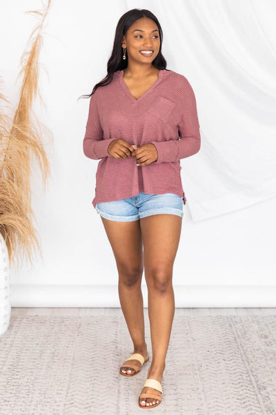 Always Loving You Most Mauve Blouse
