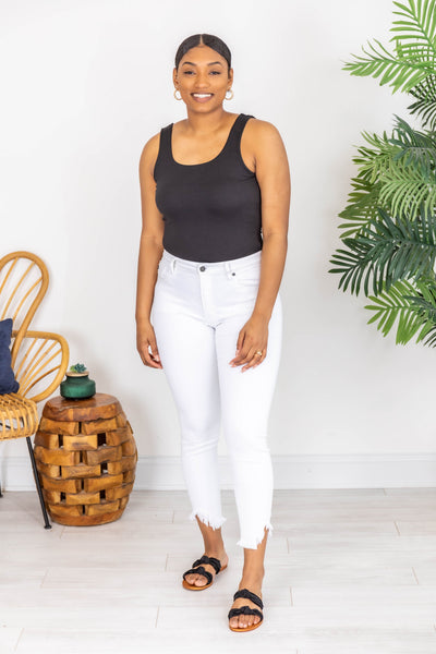 Greater Than This Tank Bodysuit Black