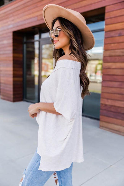 A Glorious Time Blouse Oatmeal