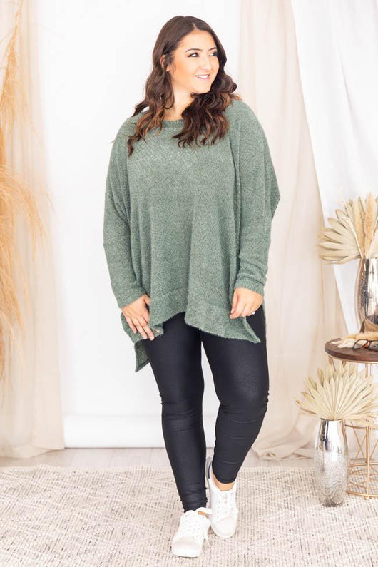 Uncomplicate My Life Olive Pullover