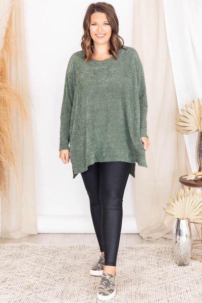 Uncomplicate My Life Olive Pullover