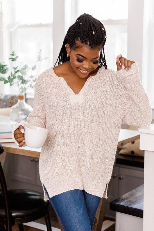 This Time Around Sweater Taupe