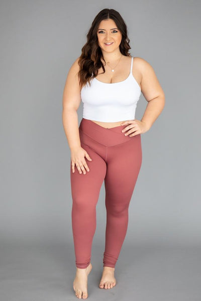 Back At It Again Solid Leggings Mauve