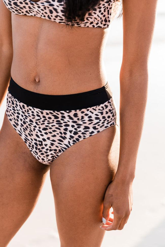 Chase A Getaway Leopard Bikini Bottoms