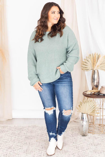 Dreaming At Dusk Sweater Sage