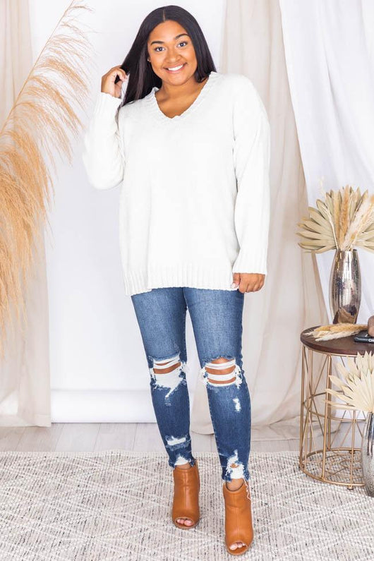 Without A Doubt Ivory Sweater