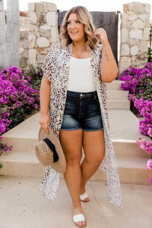 Pleasant Appearance Leopard Print Kimono FINAL SALE
