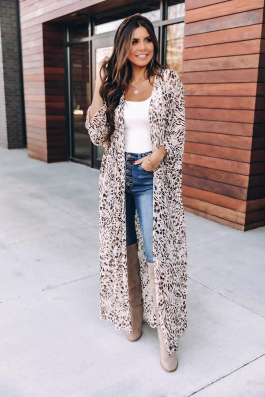 Unstoppable Soul Animal Print Kimono