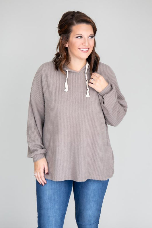 Look For Inspiration Taupe Pullover