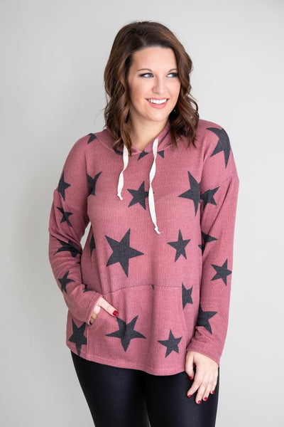 All The Stars Align Mauve Hoodie