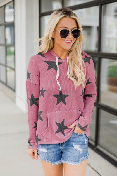 All The Stars Align Mauve Hoodie