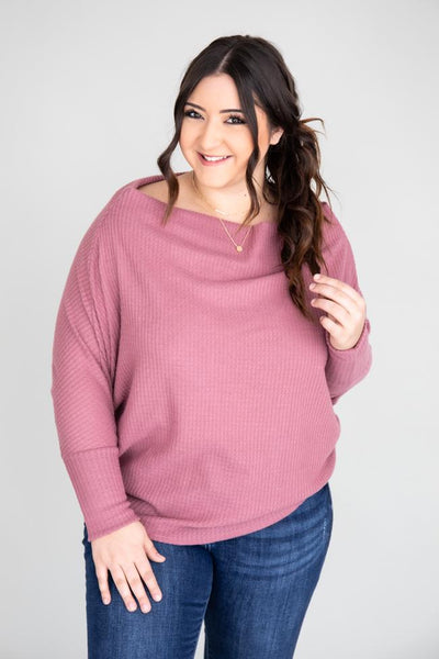 Sentimental Feelings Mauve Blouse