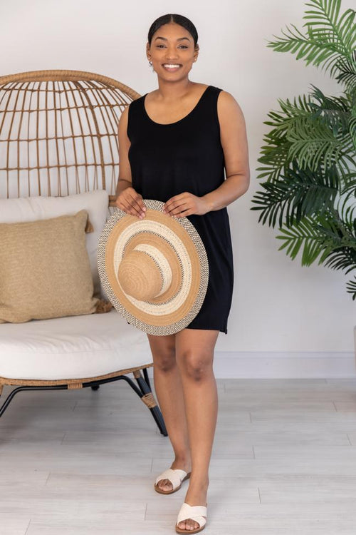 Adoring Memories Tank T-Shirt Black Dress