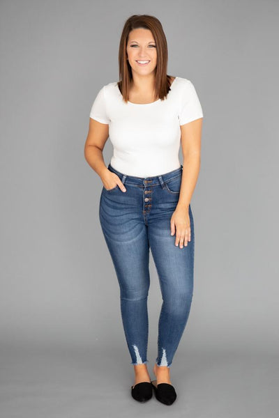 Gianna Distressed Medium Wash Jeans
