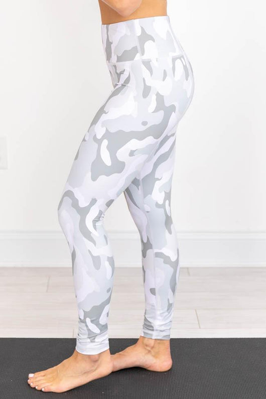 Running After You Camo Grey Leggings FINAL SALE