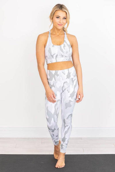 Running After You Camo Grey Leggings FINAL SALE