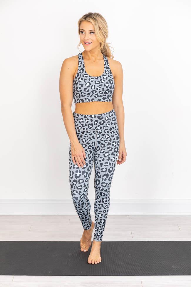 Running After You Animal Print Grey Leggings FINAL SALE