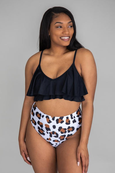 Hidden Paradise Cove Leopard Print Bikini Bottoms