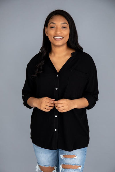 Lifetime Of Style Black Blouse