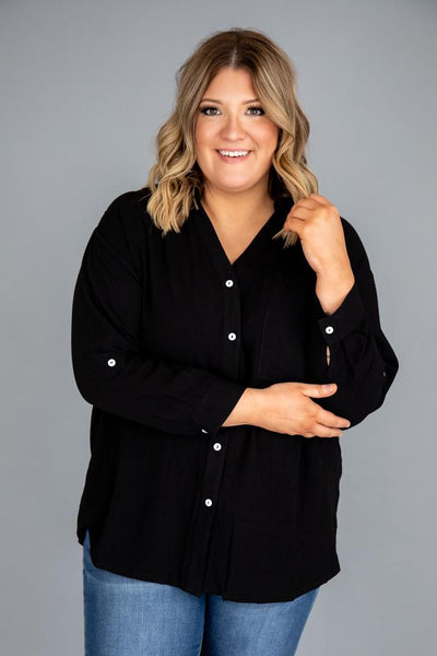 Lifetime Of Style Black Blouse