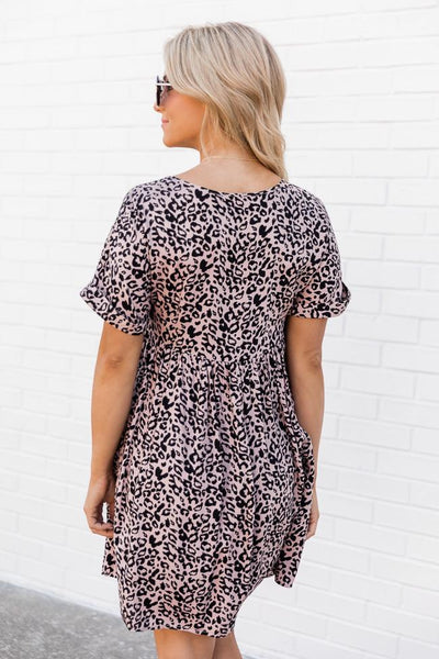 Unstoppable Feeling Babydoll Animal Print Dress