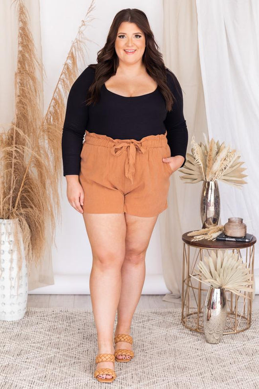 Coast To Coast Paperbag Brown Shorts