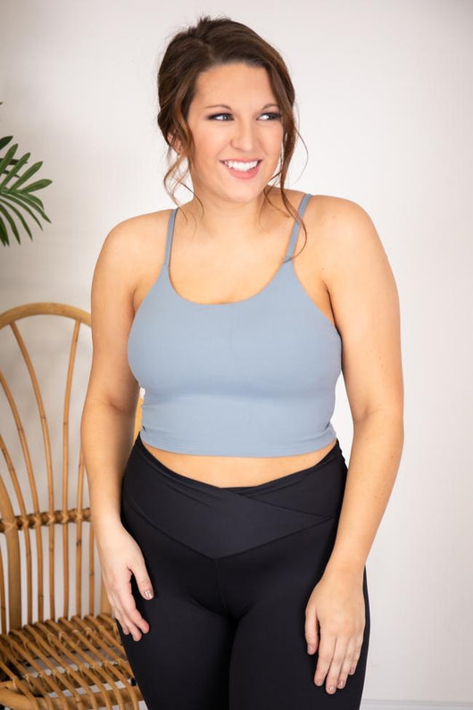 Let's Seize The Day Grey Bra Top