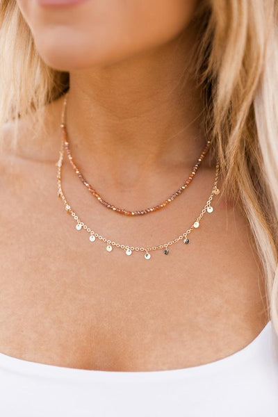 Romantic Love Song Layered Beaded Necklace