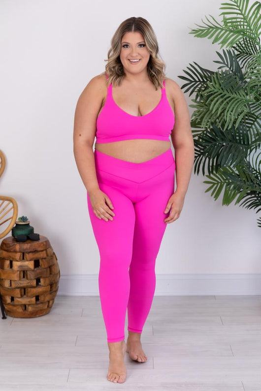 Run To You Hot Pink Sports Bra FINAL SALE