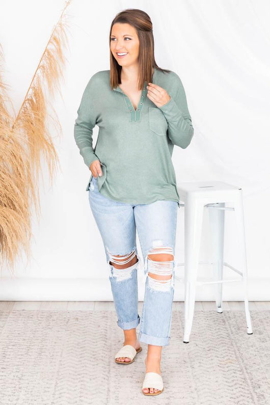 Recognize Your Potential Sage Sweater