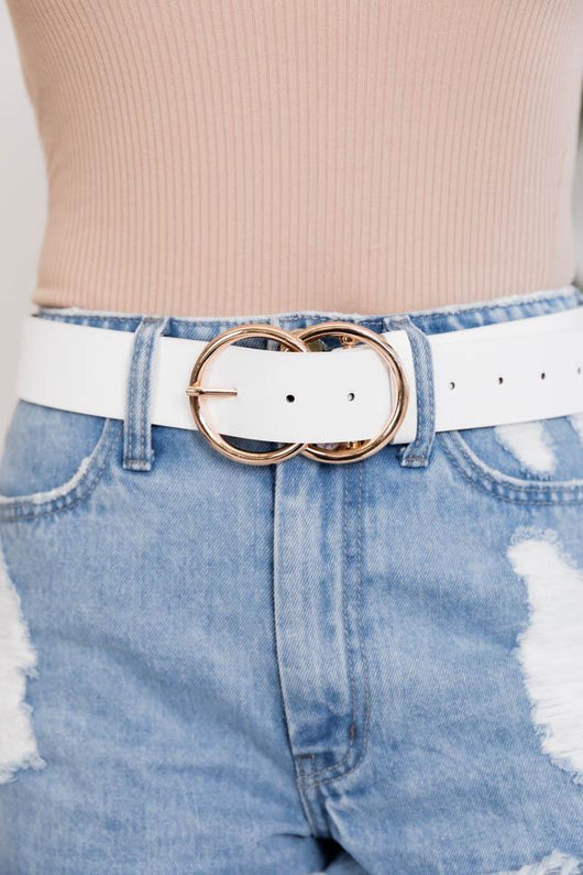 Count Your Blessings Circle White Belt