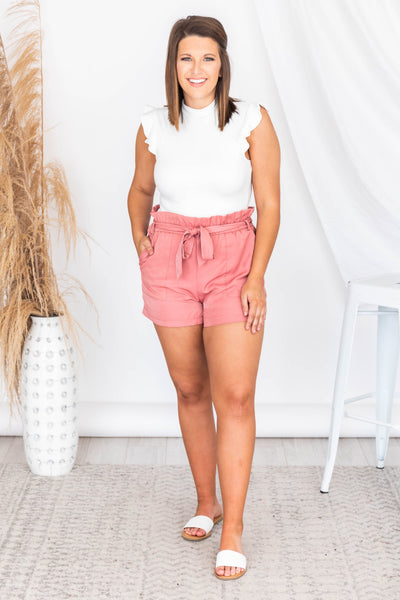 Stare Down The Past White Ruffle Sleeve Bodysuit