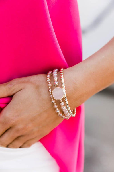 Finding Fate Gold Beaded Bracelet Set