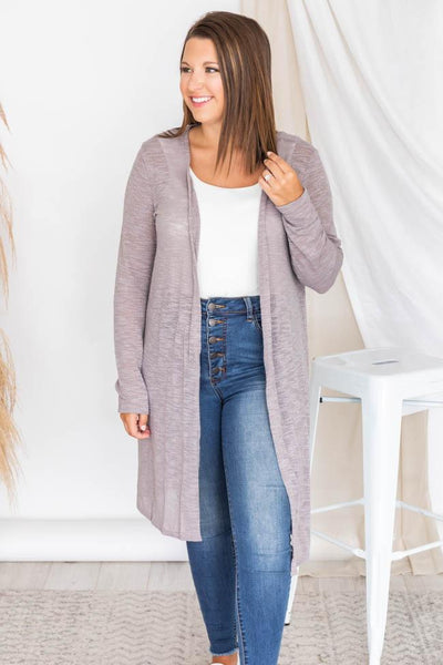Your Every Move Mocha Lightweight Cardigan