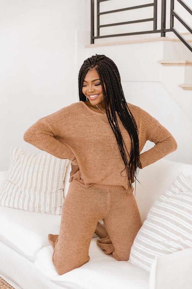 Wonder Often Tan Sweater