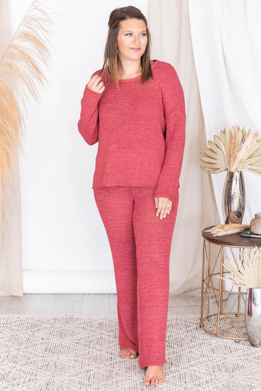 Wonder Often Berry Sweater
