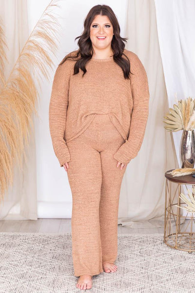 Wonder Often Tan Knit Lounge Pants