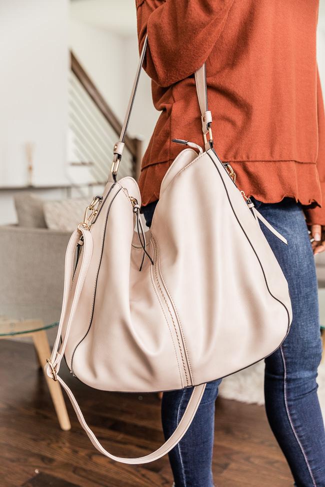 See You There Beige Purse