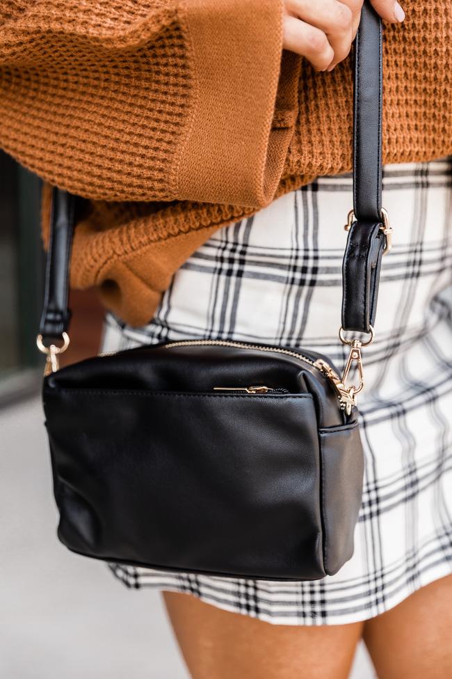 Cheerful Nights Black Crossbody