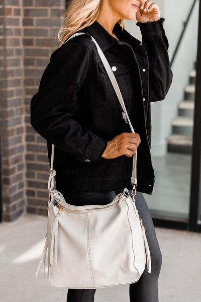 See You There Grey Purse
