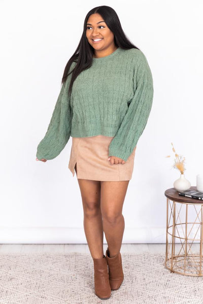 Special Reminder Sage Chenille Sweater