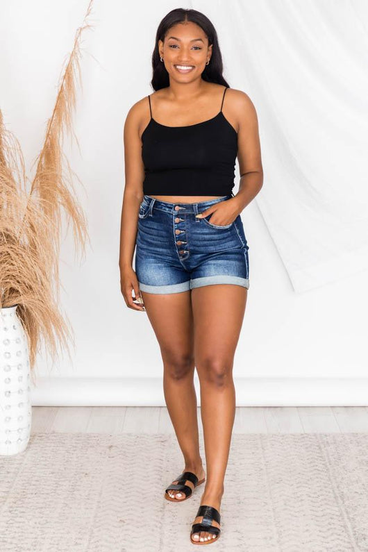 Album Of Memories Black Crop Tank