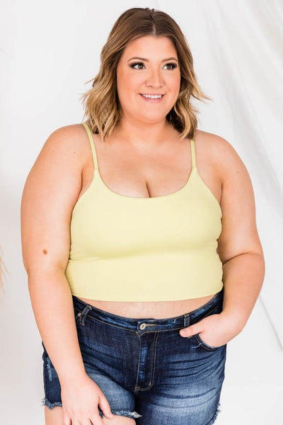 Let's Seize The Day Yellow Bra Top