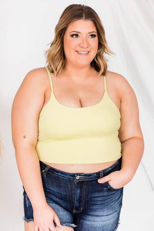 Let's Seize The Day Yellow Bra Top